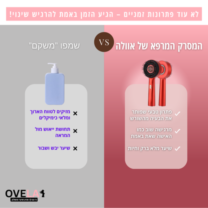 OvelaBrush™ - מסרק חכם לשיקום הקרקפת