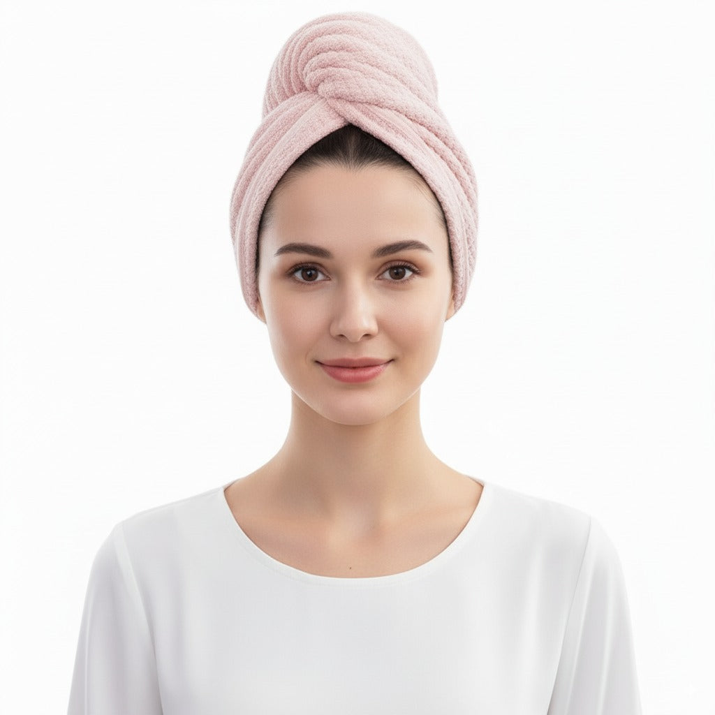 מגבת פרימיום למקלחת - מיקרופייבר איכותי לשמירה על השיער